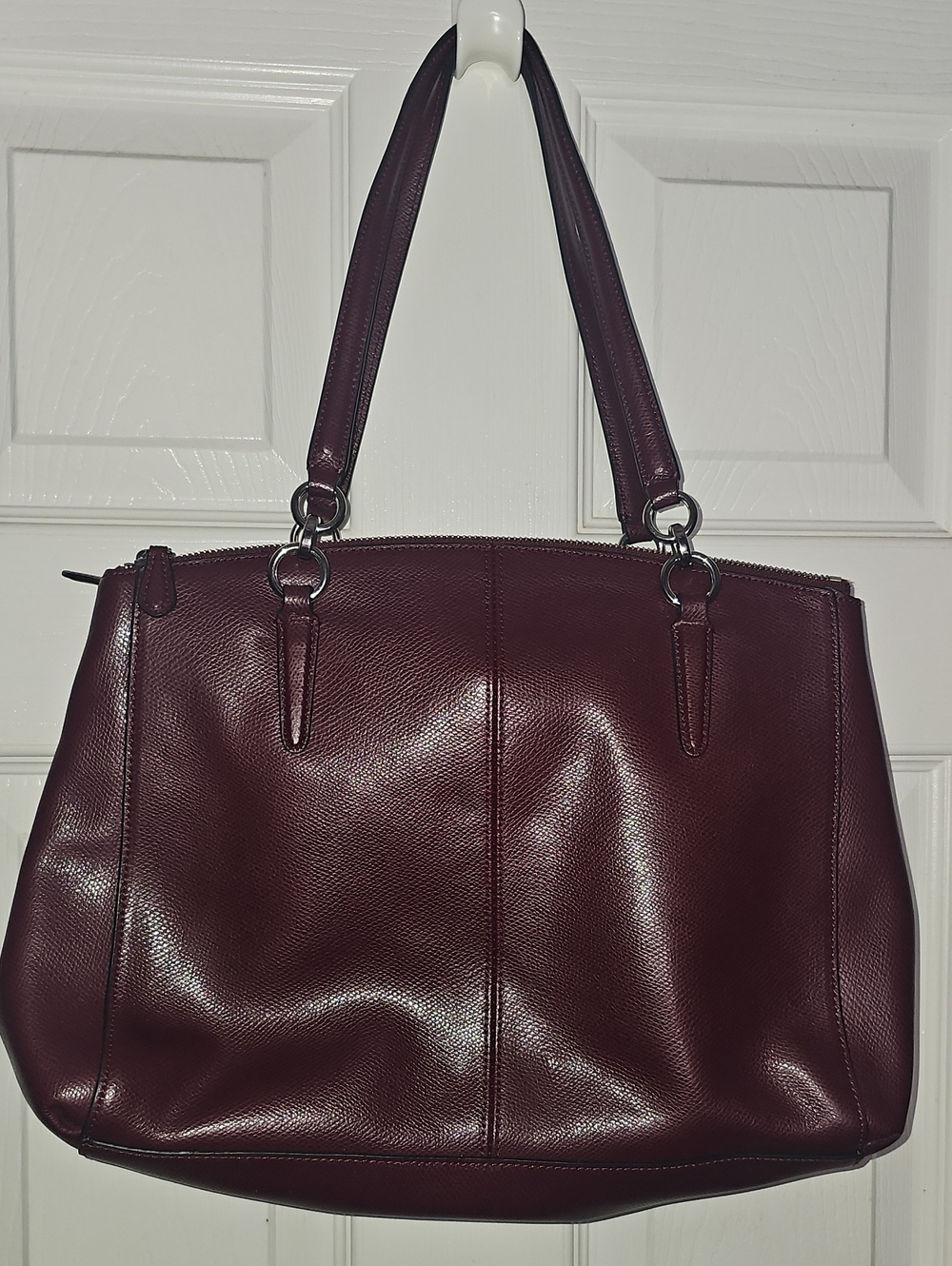 Coach Christie Carryall Brown Leather Satchel Shoulder Bag - Picture 3 of 12